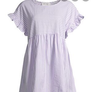 Alex & Andy Purple Striped Sundress size Small